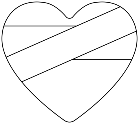 Mending Heart Emoji Coloring Page